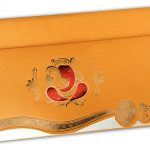 Ganesha Indian Wedding Card in Golden