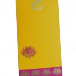 Lotus Theme Shagun Envelope in Yellow