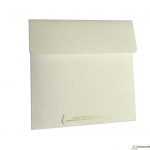 Envelope back of Golden Crown Design Wedding Card Invitation