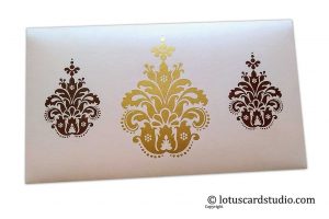 Flourishing Florals Big Sized Metallic Gift Envelope in Light Pink