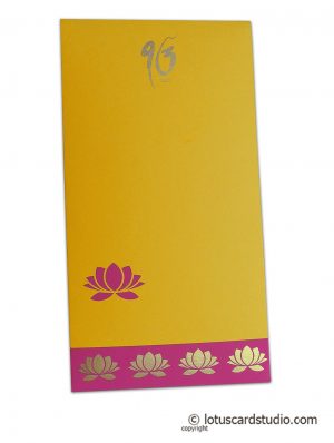 Lotus Theme Money Envelope in Yellow