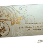 Perfumed Envelope with Golden Floral Design