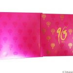 Envelope and card front of Lotus Themed Pink Wedding Invitation