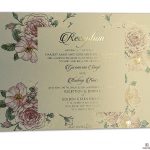 Insert2 of Fantasy Pink Rose Wedding Invitation Card with Hot Foil Stamped