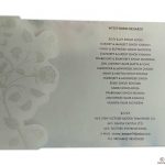 Jacket of Fantasy Pink Rose Wedding Invitation Card with Hot Foil Stamped