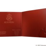 Card inside - Beautiful Paisley Theme Royal Red Wedding Card