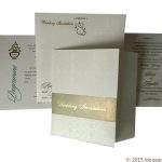 Royal White Golden Wedding Invitation