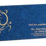 Shagun Envelope in Sapphire Blue Satin Fabric