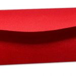 Back view of Shagun Envelope in Classic Red Satin Fabric