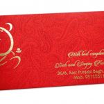 Shagun Envelope in Classic Red Satin Fabric