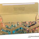 Opened view of Modern Digital Printed Signature Shagun Gift Envelope