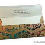 Opened view of Modern Digital Printed Signature Shagun Gift Envelope