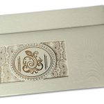 Wedding Invite with Embossed Mor Pankh