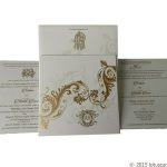 Designer White and Golden Design Card