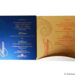 Inserts of Classic White Wedding Card