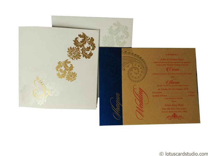 Classic White Wedding Card