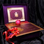 Insert2 of Box Wedding Card in Super Indigo with Golden Mirror Frame