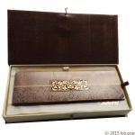 Box inside - Brown Shine Theme Indian Wedding Card