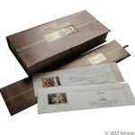 Brown Shine Theme Indian Wedding Card