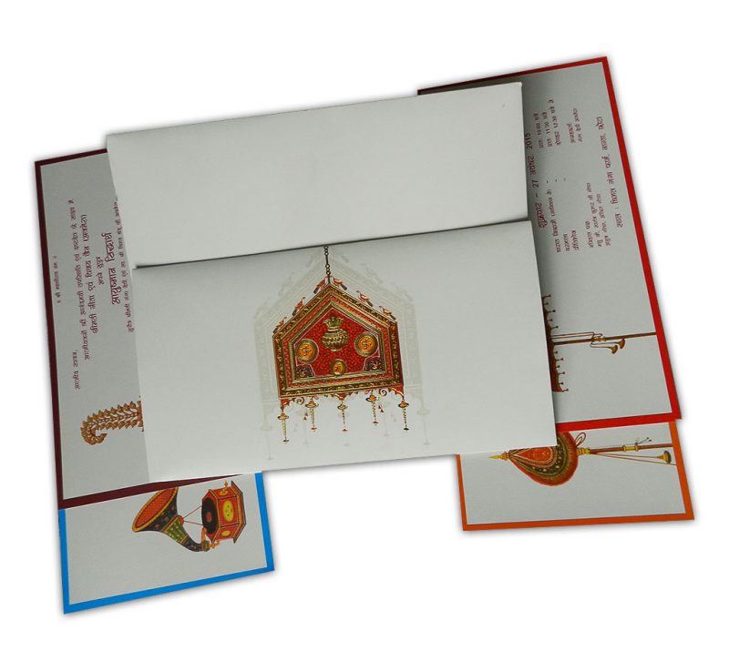 Designer Palanquin Invitation Card