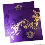 Florescent Purple Invitation