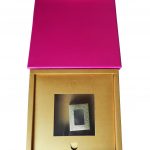 Box inside view of Pink Golden Theme Boxed Wedding Card