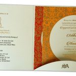 Card inside and inserts of Princess Crown Wedding Invitation