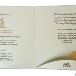 Card inside of Princess Crown Wedding Invitation
