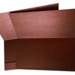 Inserts of Reddish Brown Ganesh Indian Wedding Card