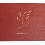 Card of Saffron and Maroon Handmade Wedding Card