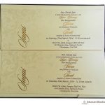 Inserts of Velvet Brown Boxed Wedding Invitation