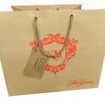 Front view of Pure Golden Shimmer Finish Gift Bag