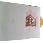 Envelope back of Indian Invitation Card in white with Palanquin - WC_57