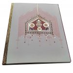 Card front of Indian Invitation Card in white with Palanquin - WC_57