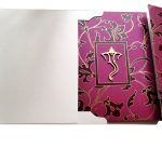 Envelope back of Wedding Invitation Card in Purple - WC_59