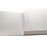 Inserts of White Invitation Card with Raised Texture - WC_64