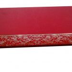Envelope front of Marriage Inviation Card in Bright Red with Golden Frame - WC_51