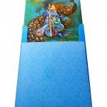 Envelope back of Sacred Indian Wedding Invitation Card in Greenish Blue - WC_52