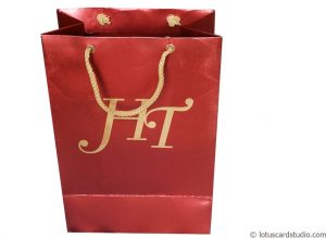 Red Shimmer Finish Gift Bag