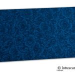 The Blue Flower Flocked Money Envelope