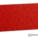 The Red Flower Flocked Money Envelope