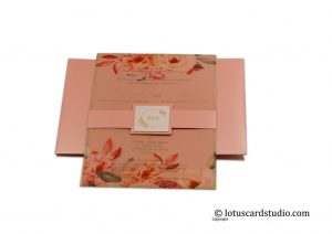 Pink Classic Wedding Card