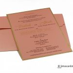 Inesrt of Pink Classic Wedding Card