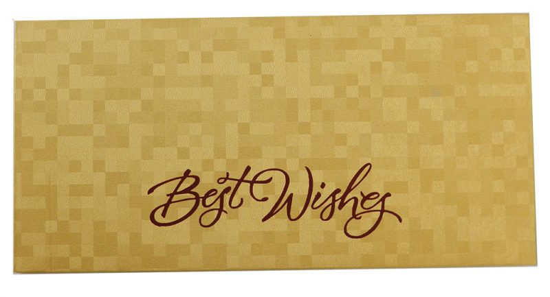 Self Design Money Envelope in Gold