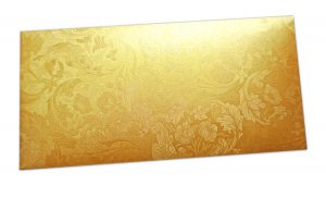 Golden Shimmer Multi Floral Shagun Envelope