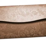 Back view of Brown Shimmer Multi Floral Shagun Envelope
