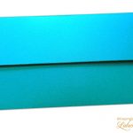 Back view of Cyan color gift envelope
