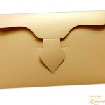 Back view of pure gold big sized money envelope