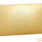 Exclusive Sized Golden Crown Flower Money Gift Envelope in Pure Gold