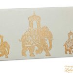 Elephant Shagun Envelope in Ivory